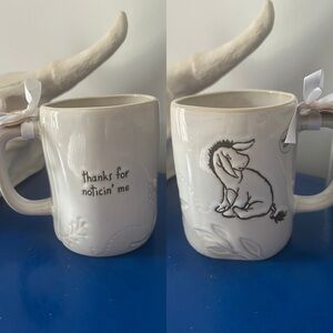 Rae Dunn Disney Winnie the Pooh Eeyore Thanks for Noticin’ Me Double Sided Mug